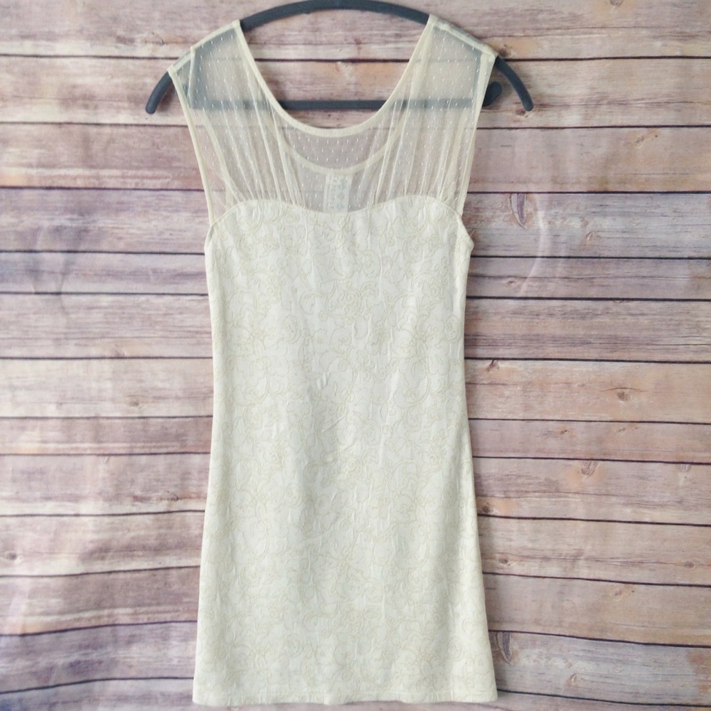 Free People Antique Lace Mini Dress Size Small